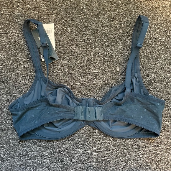 Lou Paris Perfect Blue Polka Dot Bra and Underwear Set NWT - Picture 7 of 10